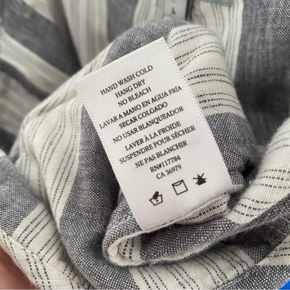 Rails Jess Laguna Striped Linen Blended Pants Large - Picture 7 of 12